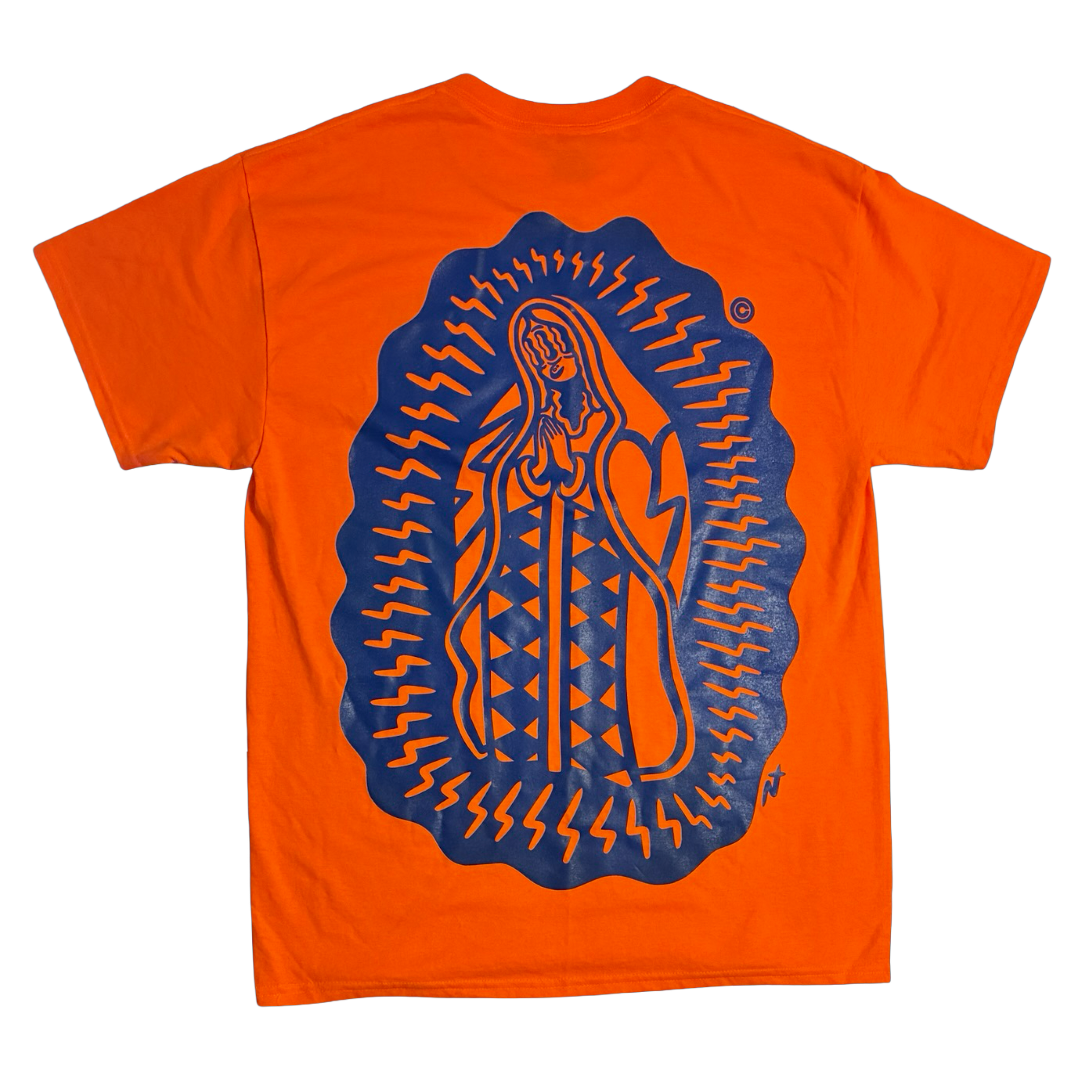 $AINT $AVAGE© TEE LIGHT ROYAL BLUE X ORANGE