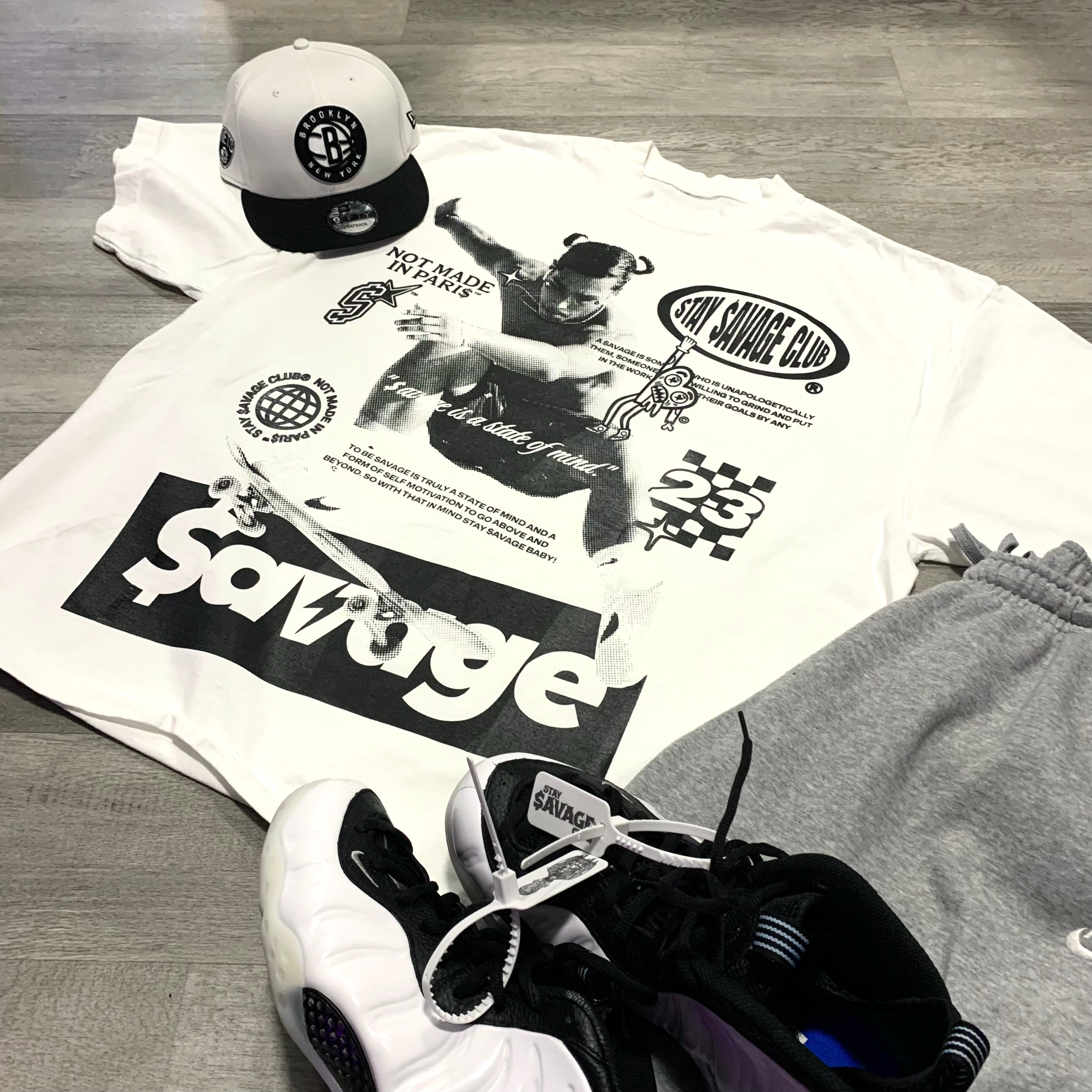 STAY $AVAGE CLUB® $AVAGE SKATER HEAVYWEIGHT DROP SHOULDER TEE