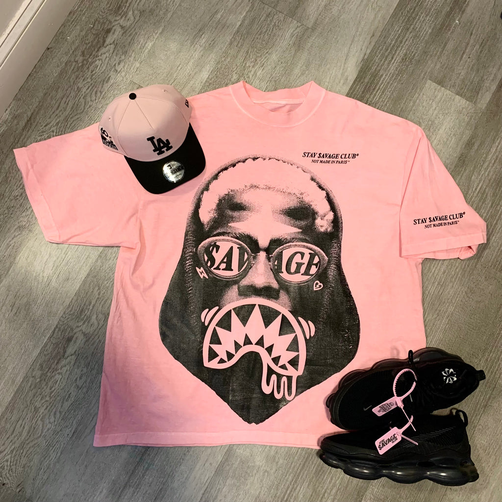 STAY $AVAGE CLUB® DAMN $AVAGE DROP SHOULDER TEE (CUSTOM DYED)
