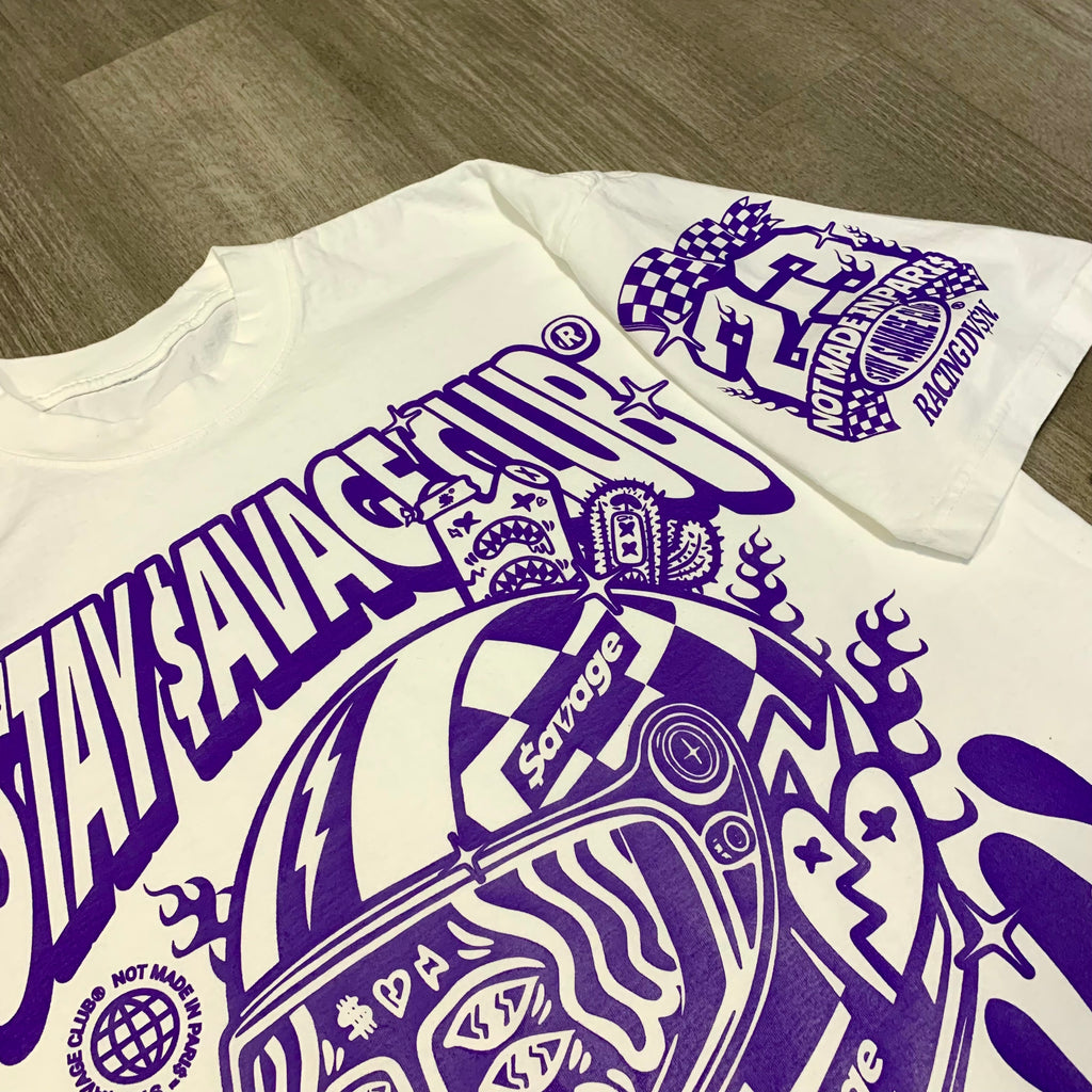 STAY $AVAGE CLUB® $AVAGE RACER HEAVYWEIGHT DROP SHOULDER TEE