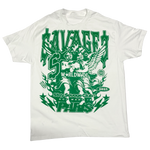 STAY $AVAGE CLUB® $AVAGE ANGEL TEE (WHT & GREEN)