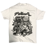 STAY $AVAGE CLUB® $AVAGE CHEETAH TEE (WHITE & BLACK)