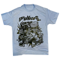 STAY $AVAGE CLUB® $AVAGE CHEETAH TEE (LIGHT BLUE & BLACK)