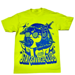 STAY $AVAGE CLUB® BOBIANA $AVAGE TEE (NEON GRN & BLUE)