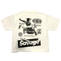 STAY $AVAGE CLUB® $AVAGE SKATER HEAVYWEIGHT DROP SHOULDER TEE