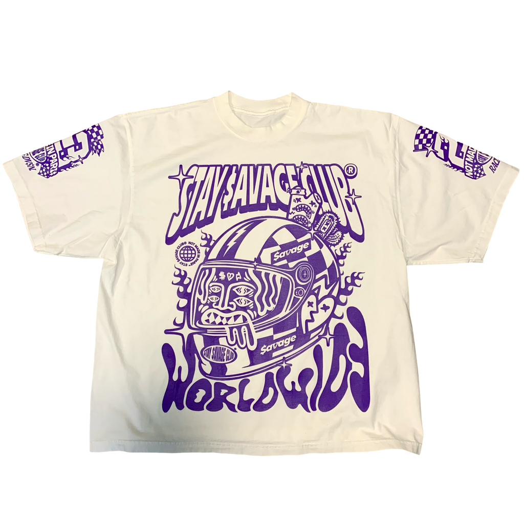 STAY $AVAGE CLUB® $AVAGE RACER HEAVYWEIGHT DROP SHOULDER TEE