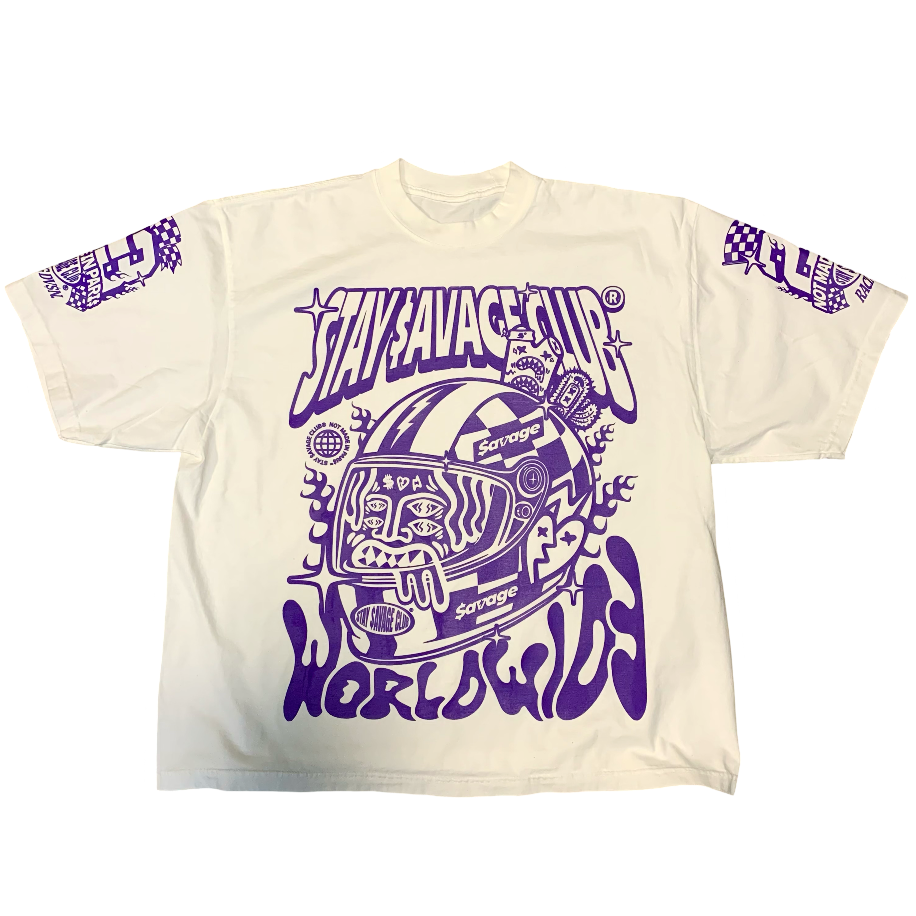 STAY $AVAGE CLUB® $AVAGE RACER HEAVYWEIGHT DROP SHOULDER TEE