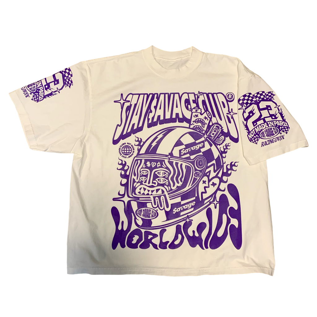 STAY $AVAGE CLUB® $AVAGE RACER HEAVYWEIGHT DROP SHOULDER TEE