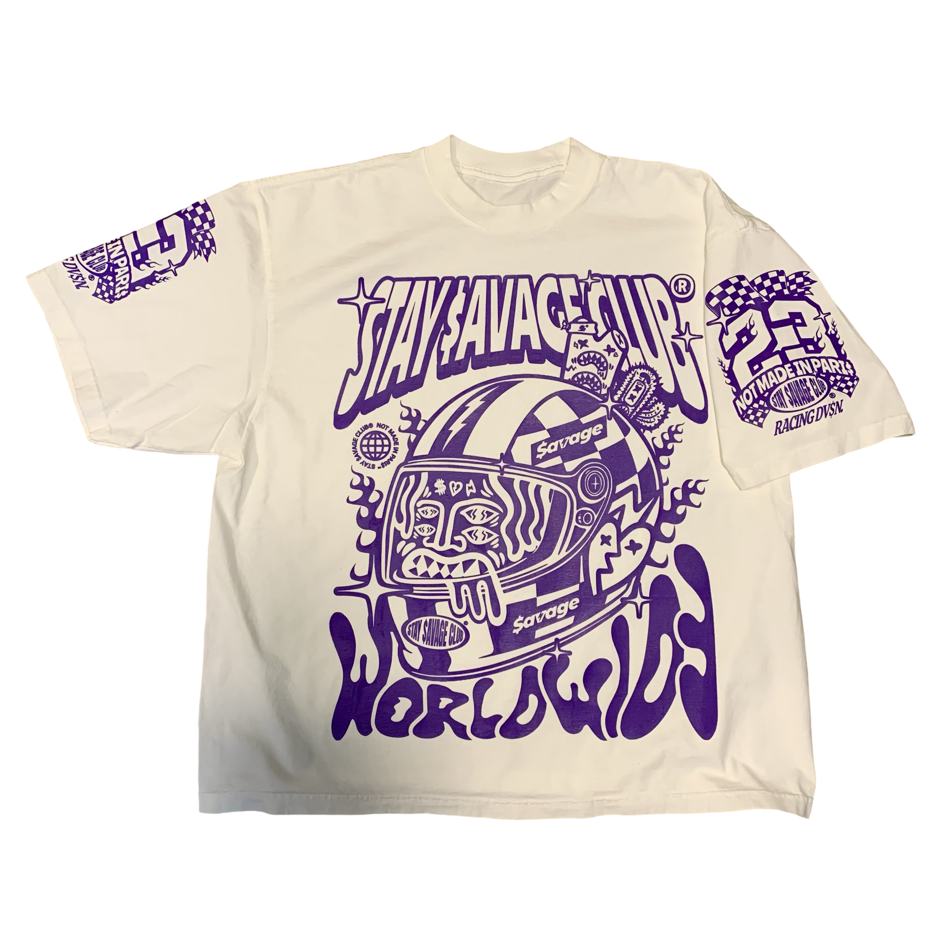 STAY $AVAGE CLUB® $AVAGE RACER HEAVYWEIGHT DROP SHOULDER TEE