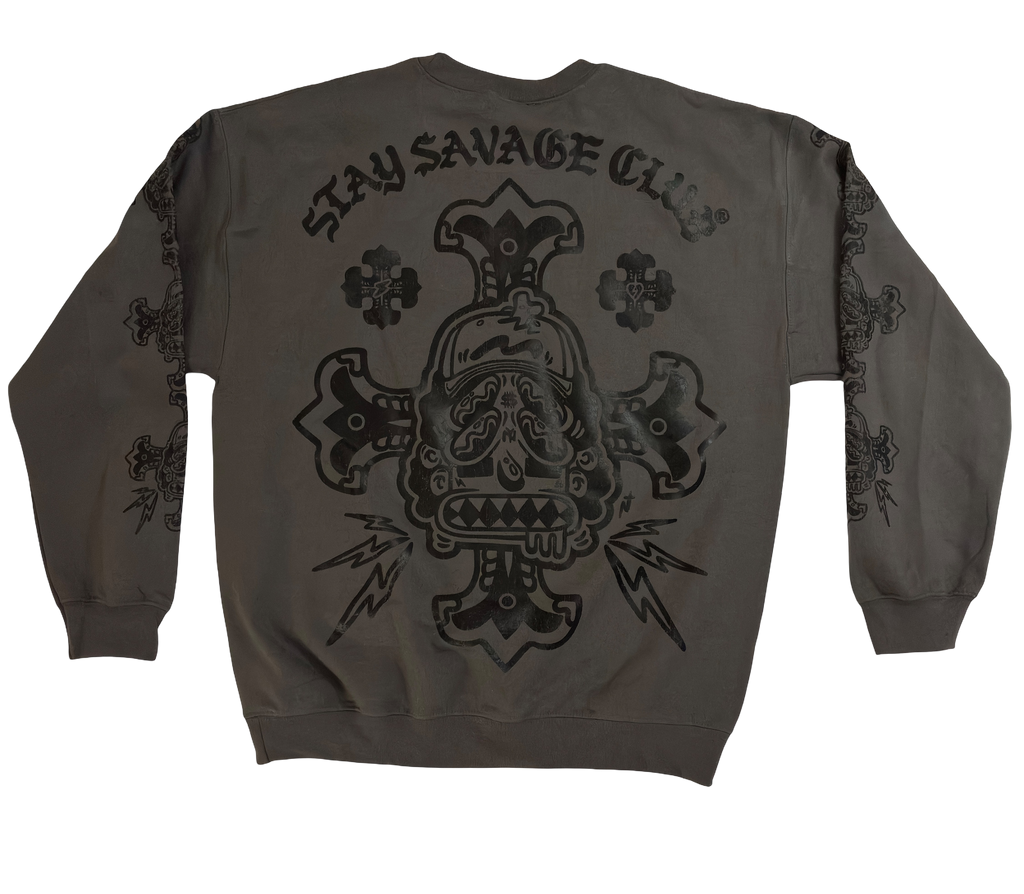 STAY $AVAGE CLUB® NYC $AVAGE© X CRO$$ CREWNECK