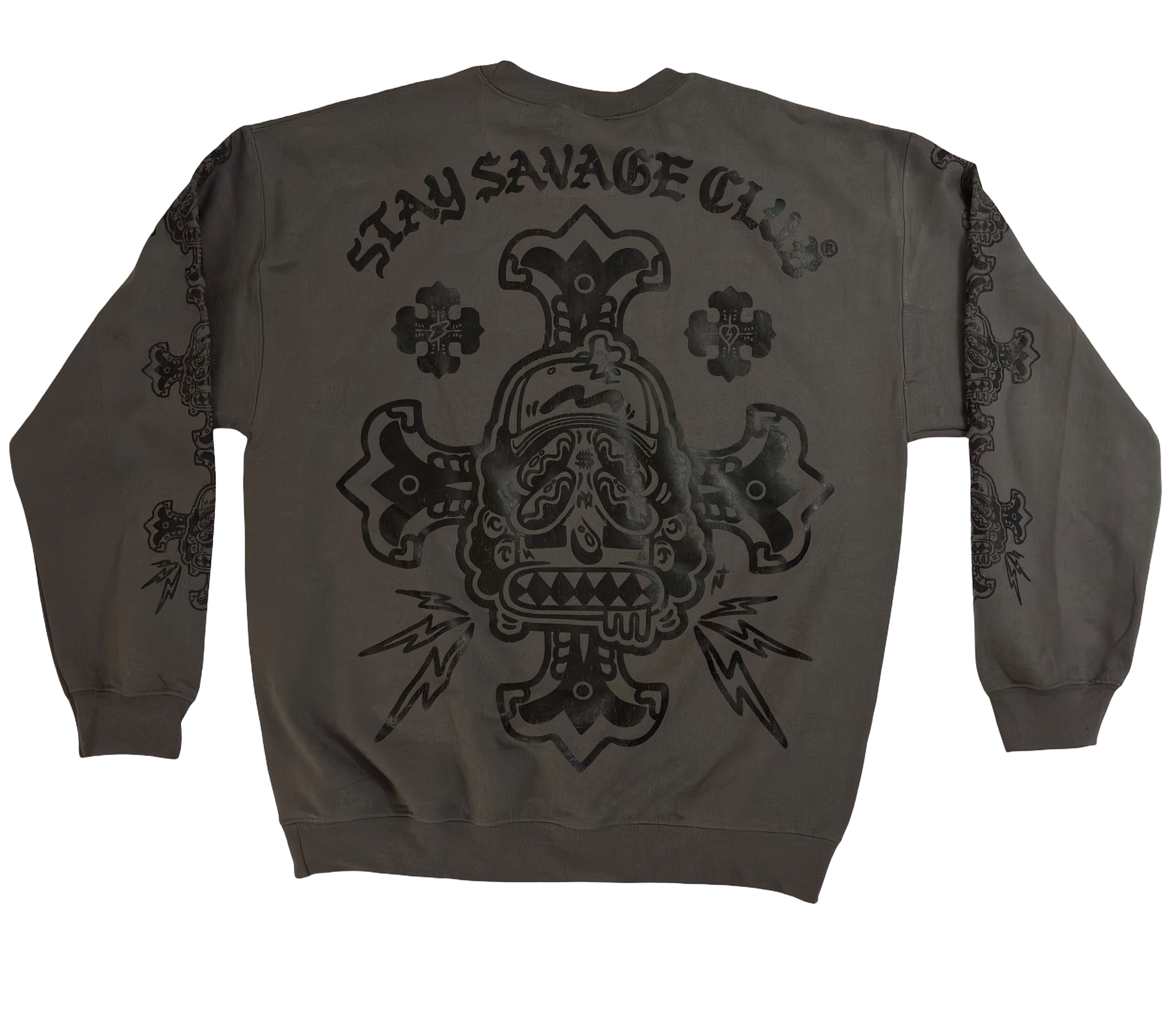 STAY $AVAGE CLUB® NYC $AVAGE© X CRO$$ CREWNECK