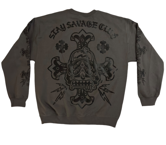 STAY $AVAGE CLUB® NYC $AVAGE© X CRO$$ CREWNECK