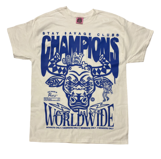 STAY $AVAGE CLUB® CHAMPION$ WORLDWIDE TEE