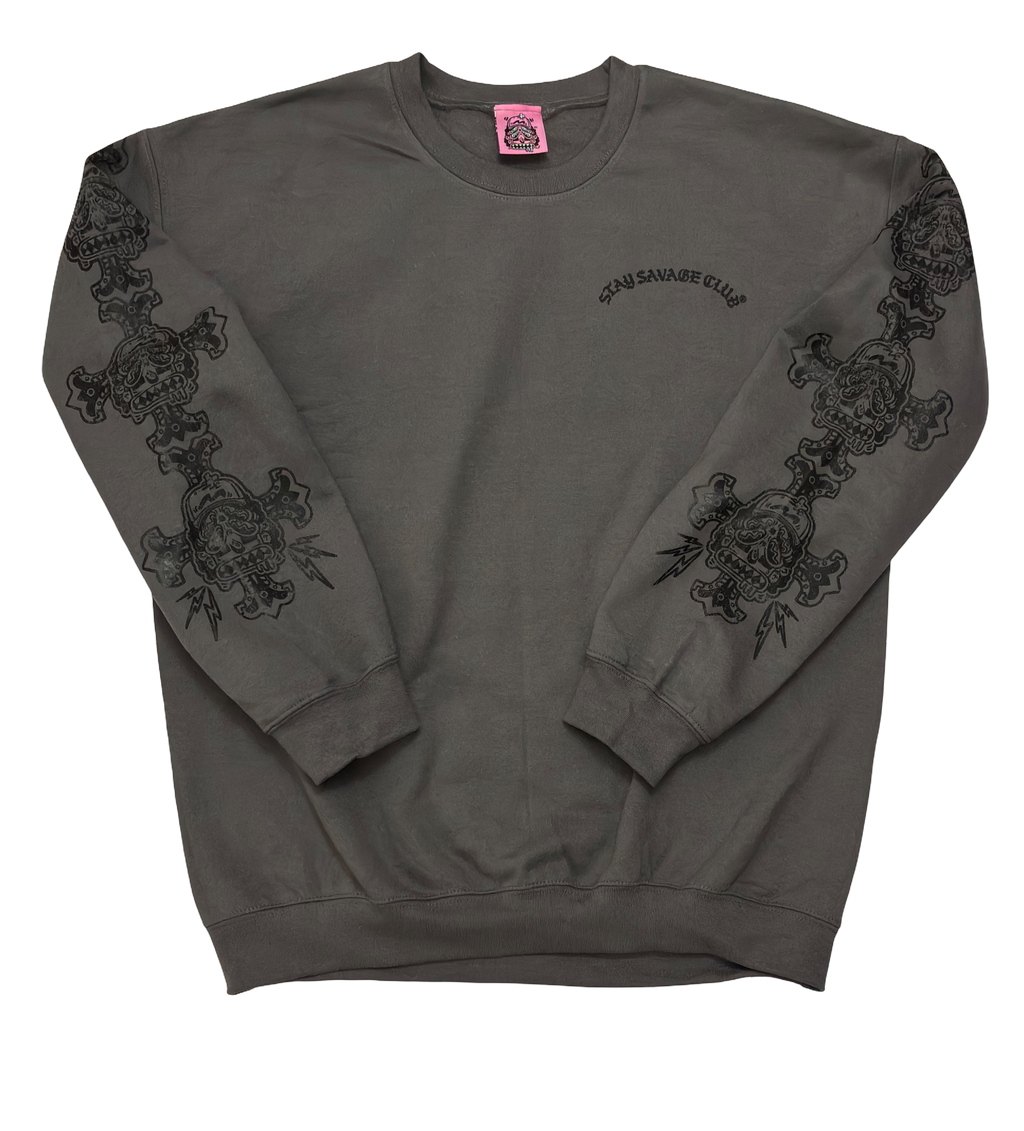 STAY $AVAGE CLUB® NYC $AVAGE© X CRO$$ CREWNECK