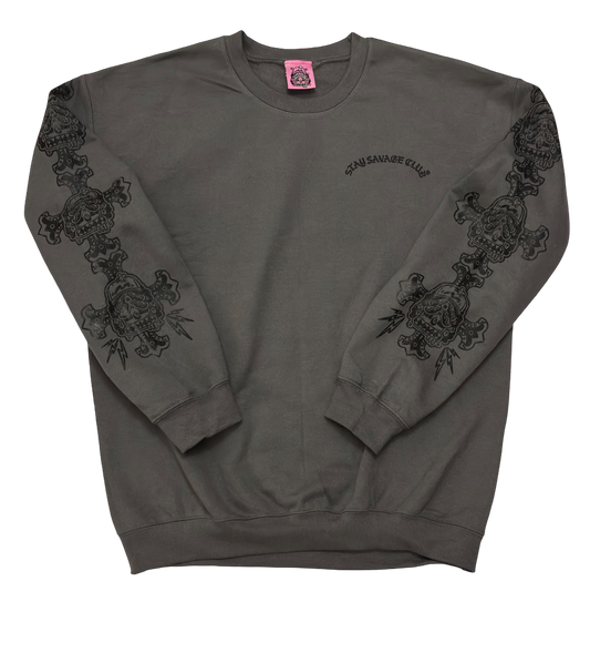 STAY $AVAGE CLUB® NYC $AVAGE© X CRO$$ CREWNECK